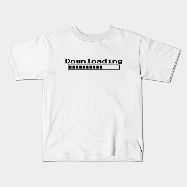 downloading bar black gaming Kids T-Shirt by artirio